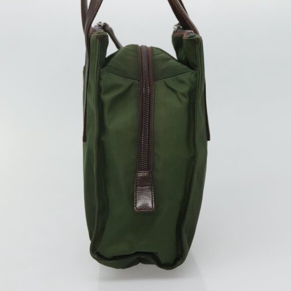 PRADA Hand Bag Nylon Khaki Auth - Picture 3 of 16